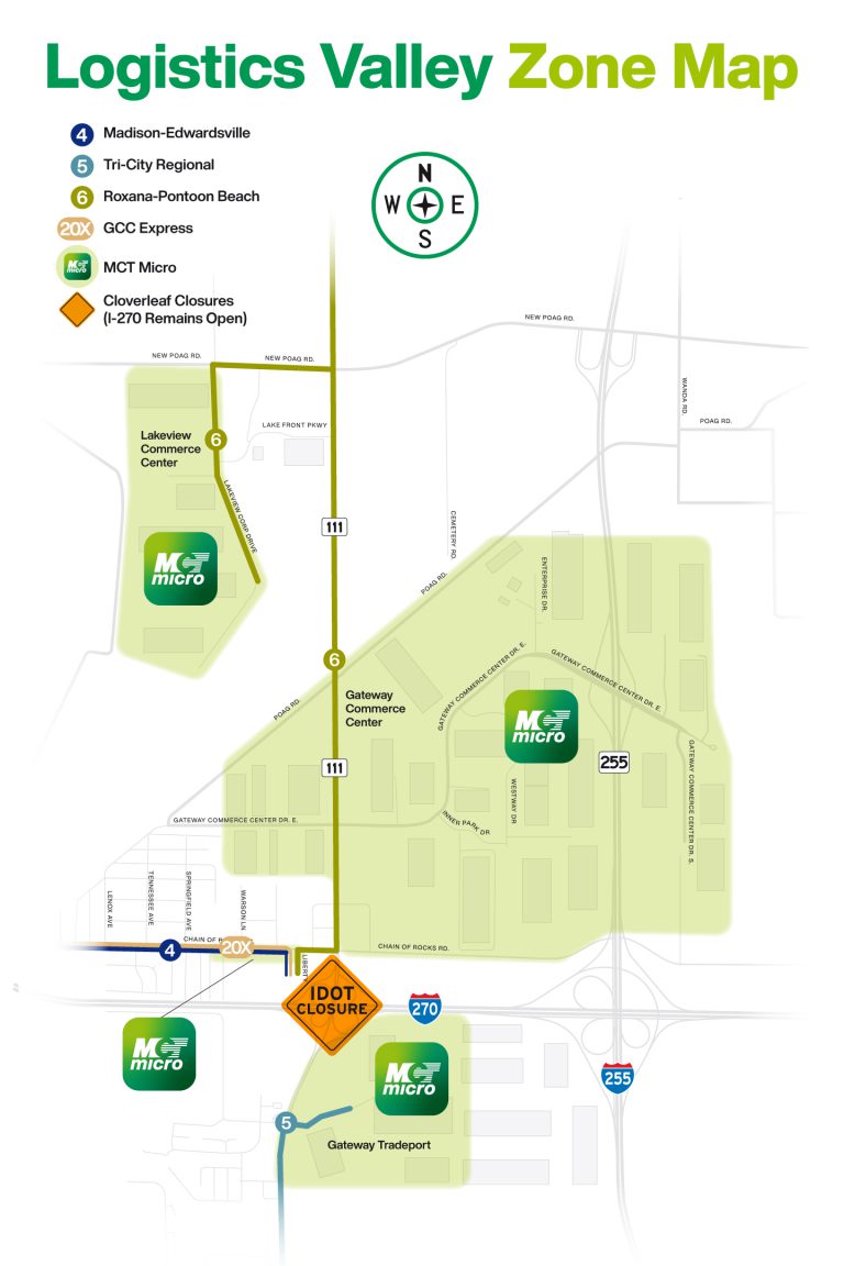 MCT Logistics Valley Zone Map